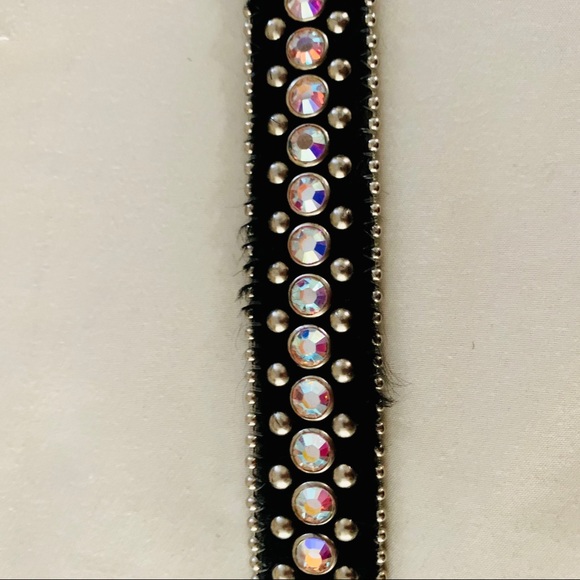 BB Simon Belt Swarovski Black Western AB
